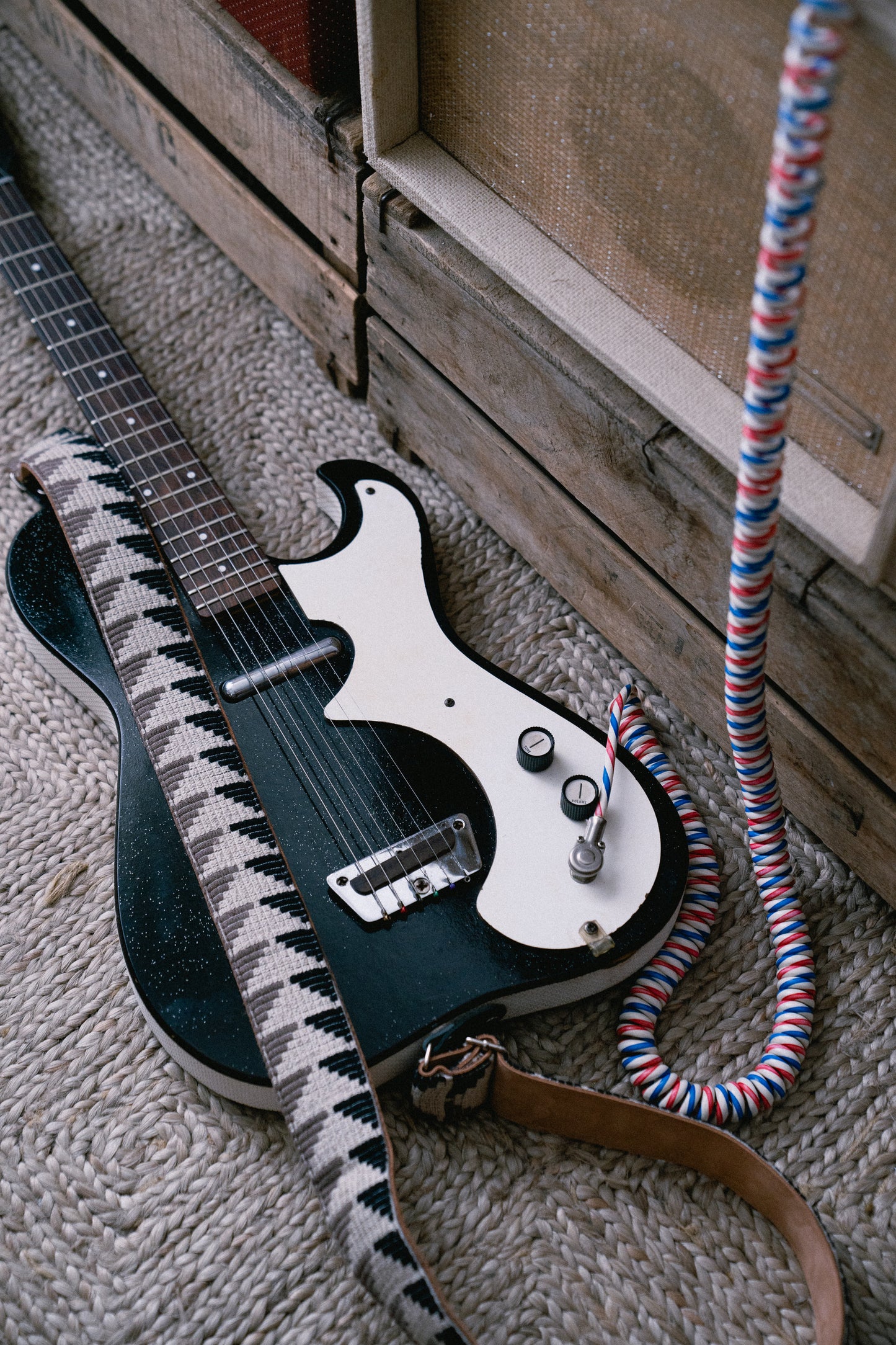 Pathways Nubuck Leather Guitar Strap