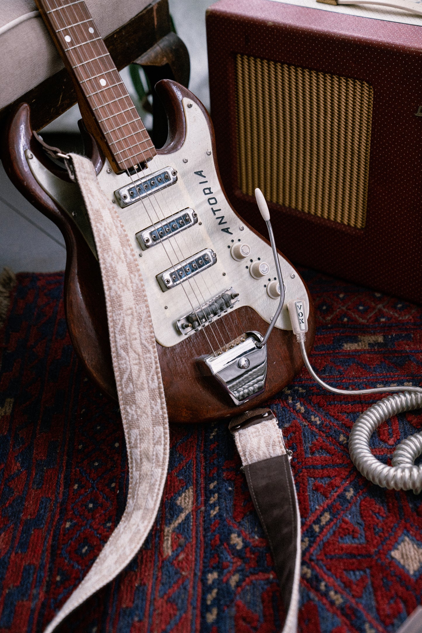 Norse Nubuck Leather Guitar Strap