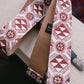 Aztec Thistle Nubuck Leather Guitar Strap