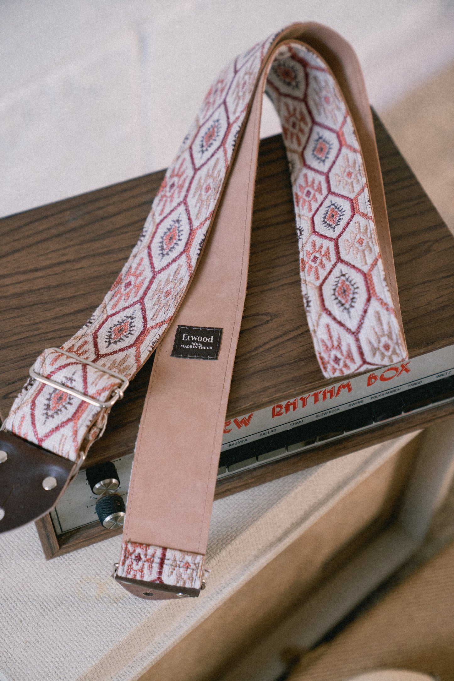 Mirage Nubuck Leather Guitar Strap