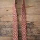 Tomato Nubuck Leather Guitar Strap