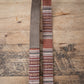 Rust Nubuck Leather Guitar Strap