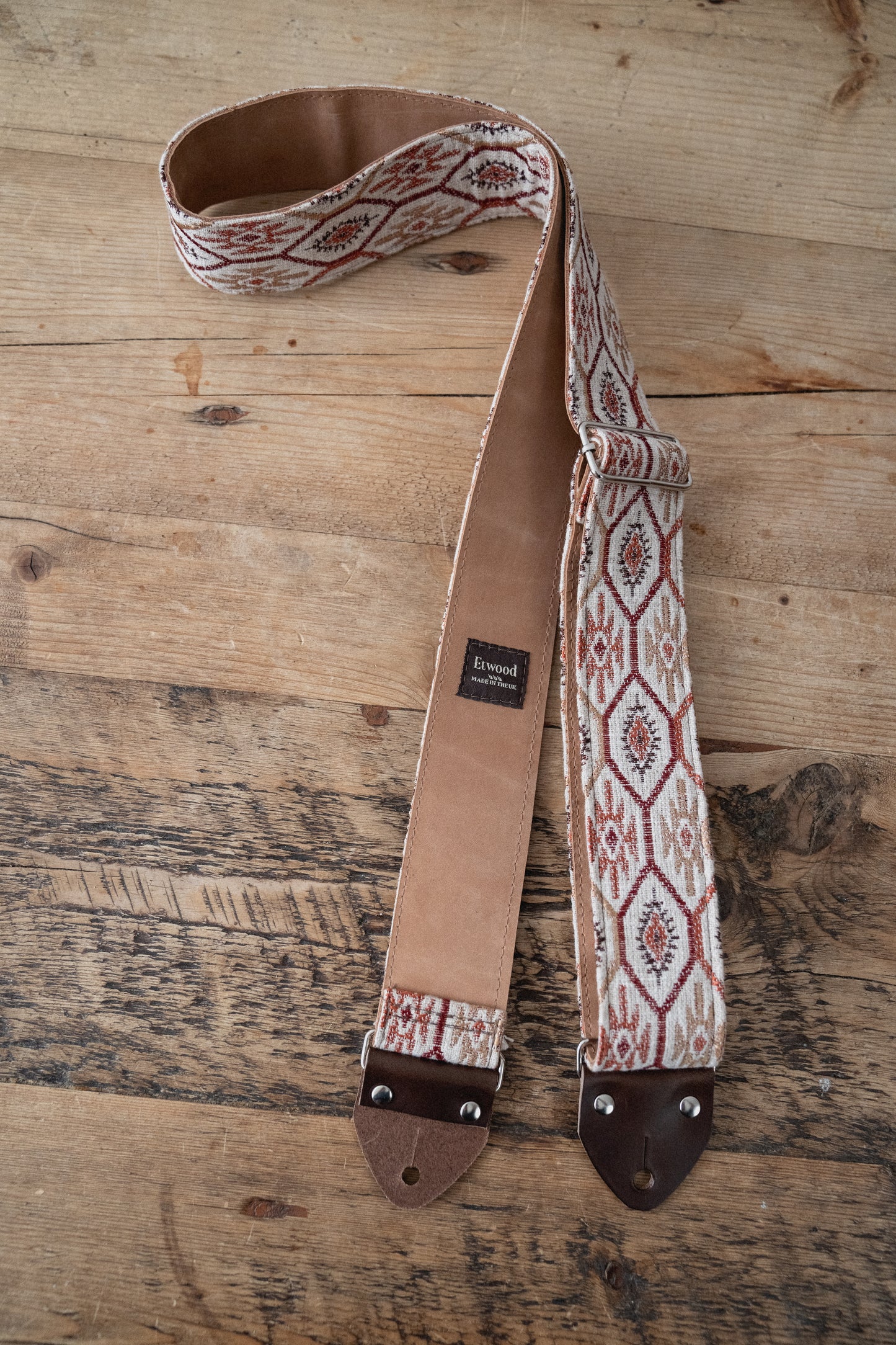 Mirage Nubuck Leather Guitar Strap