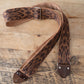 Ikat Nubuck Leather Guitar Strap