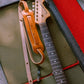 Tan British Leather Guitar Strap 3/4"