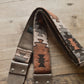 orange aztec guitar strap, by Etwood Studios