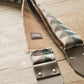 green guitar strap woven