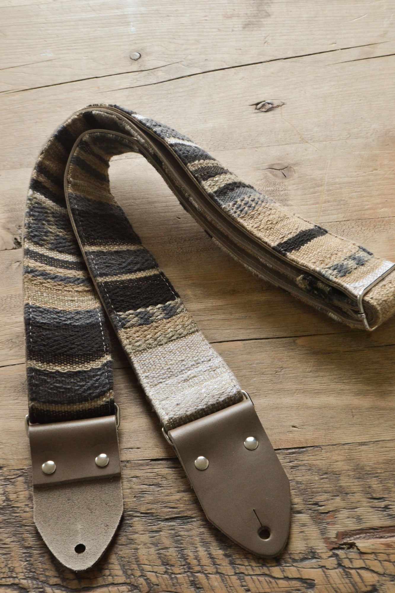 striped guitar strap