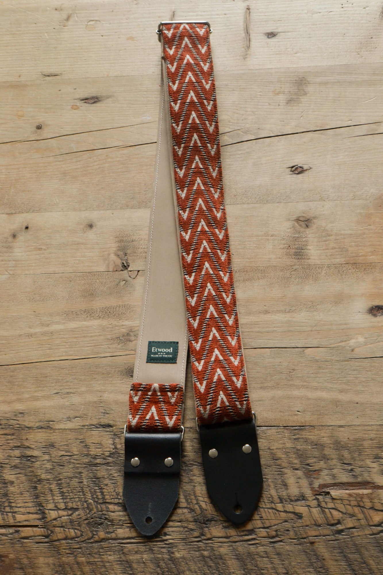 orange guitar strap vintage