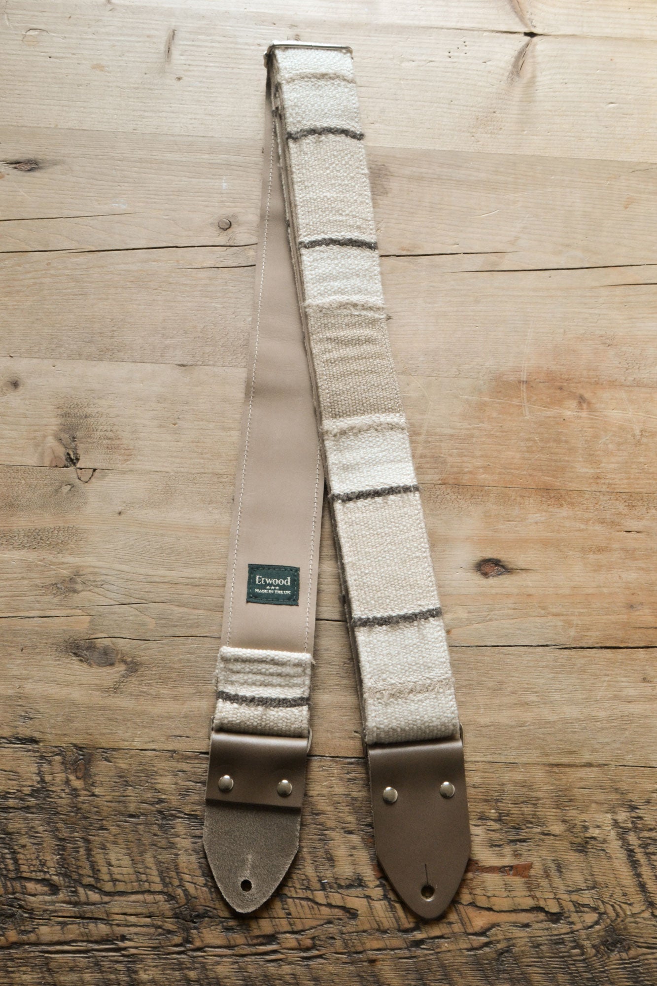 white guitar strap vintage