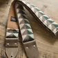 vintage green guitar strap