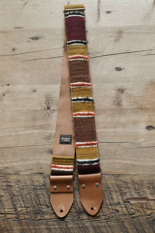 brown guitar strap, Etwood Studios